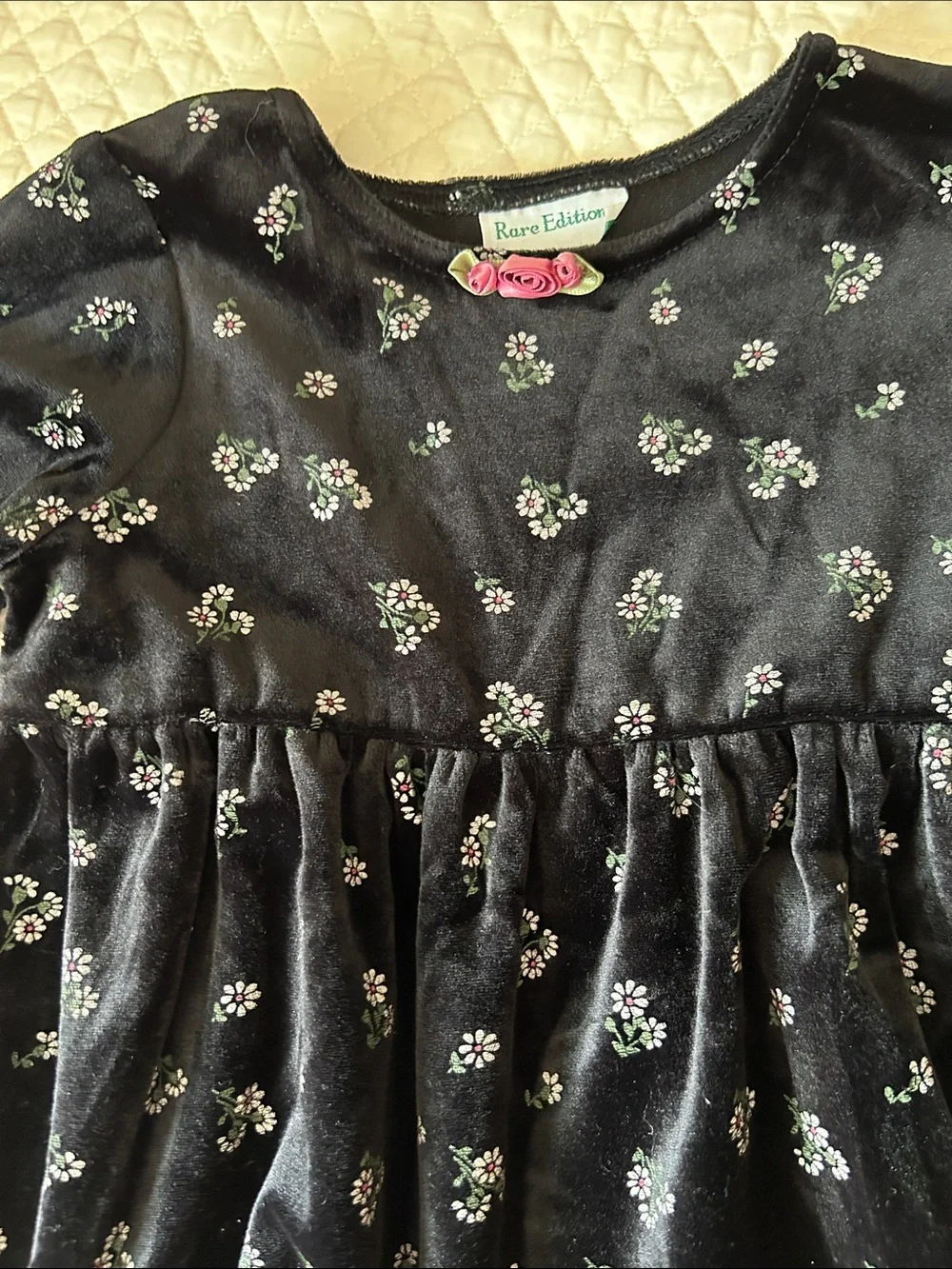 Girls Black Floral Long-Sleeve Pajama Set by Carter's